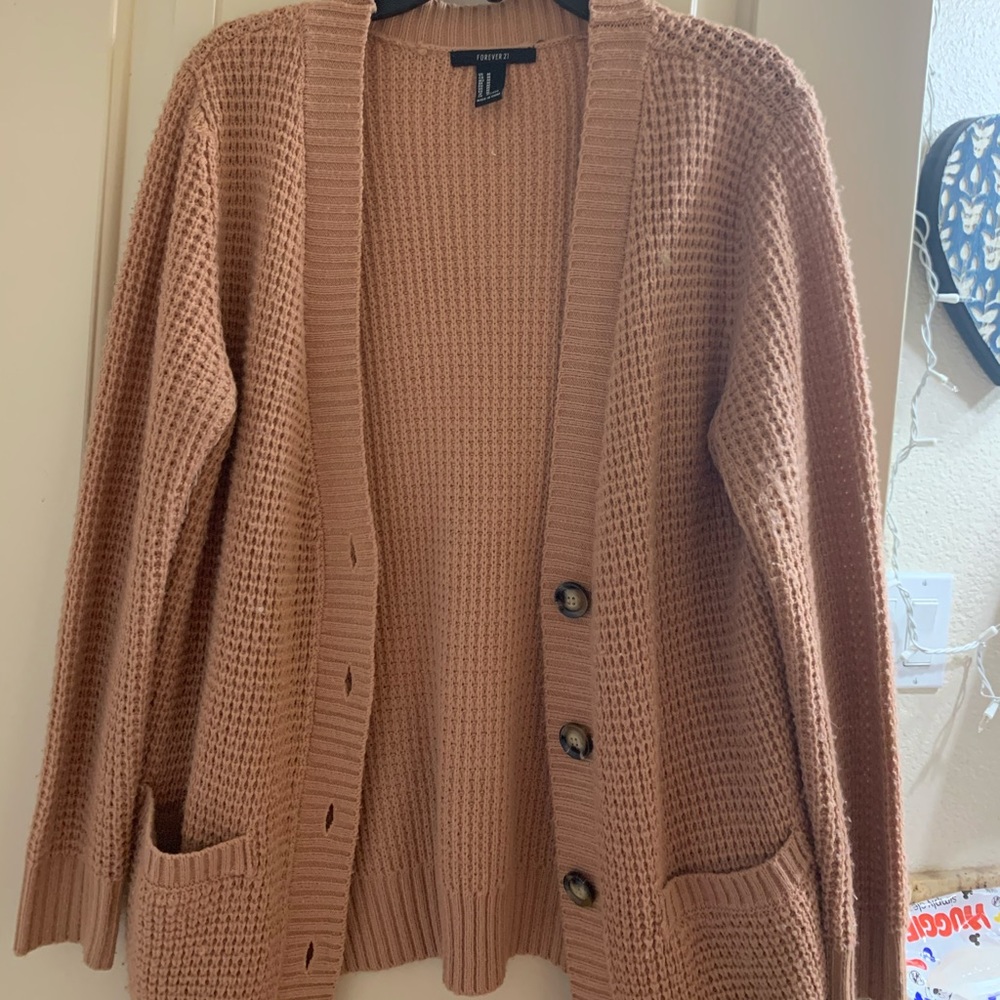 Forever 21 Pink Cardigan